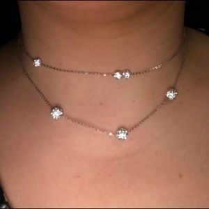 Simple Silver bead necklace